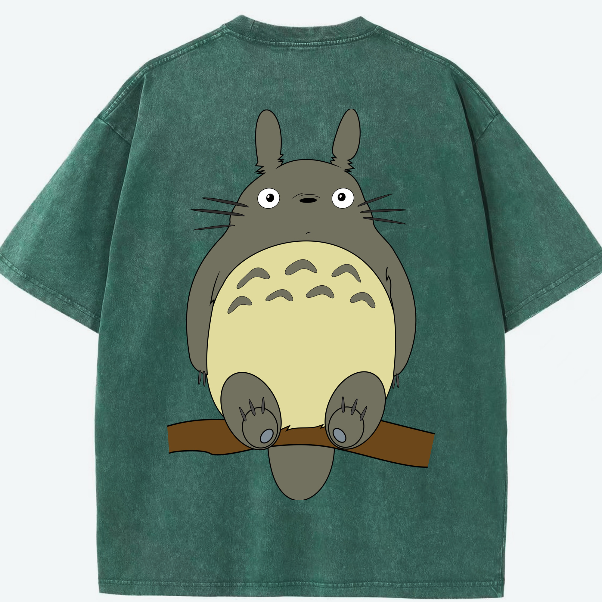 （画像用） となりのトトロ 草壁メイ 草壁サツキ My Neighbor Totoro Satsuki Kusakabe Mei Kusakabe 綿100% ヴィンテージ風 半袖Tシャツ（背面プリント）